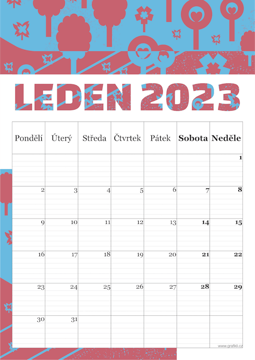 Grafikli kalendář 2023 - strana 2