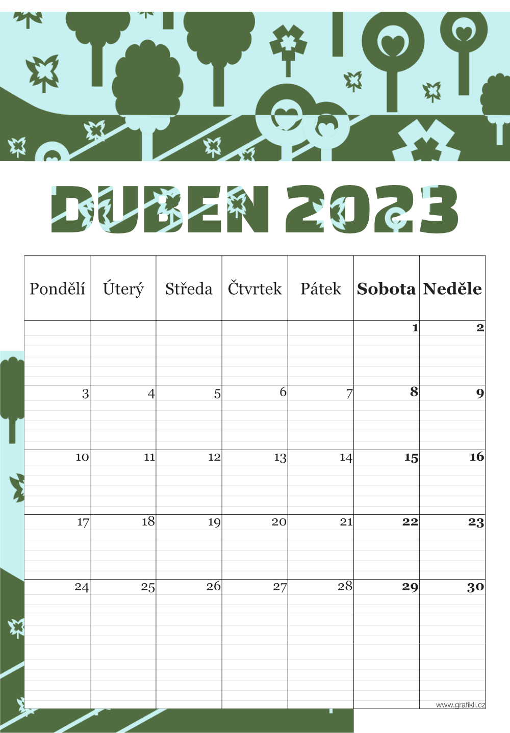 Grafikli kalendář 2023 - strana 5