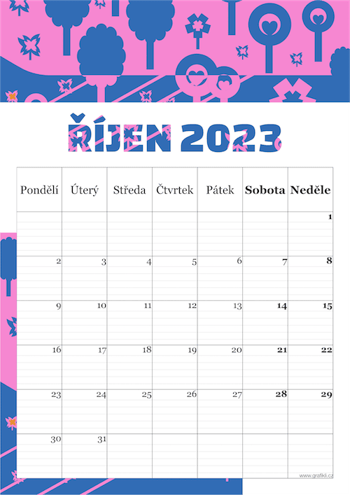 Grafikli kalendář 2023 - strana 11