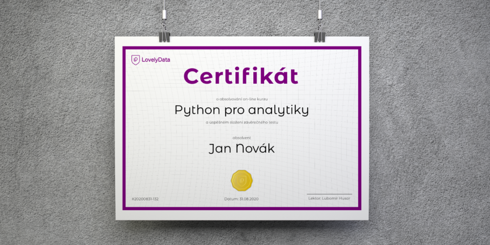 Certifikát